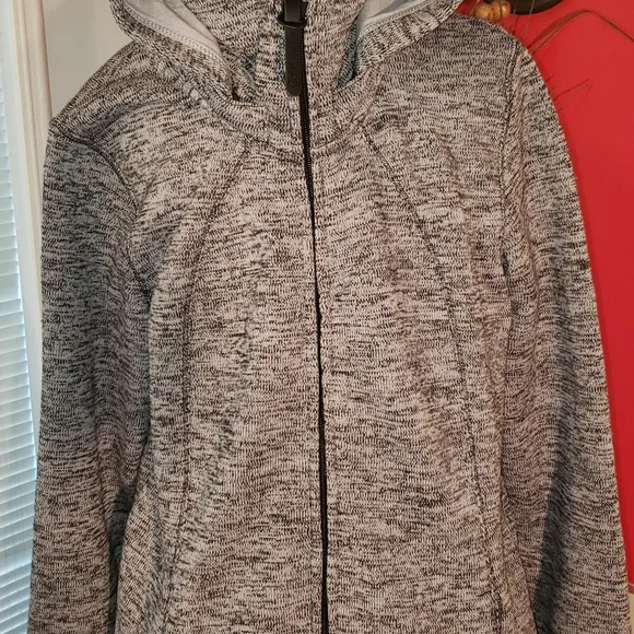 SOLD CL CALVIN KLEIN DETACHABLE HOOD WOMENS PERFORMANCE GYM JACKET COAT - Picture 3 of 13